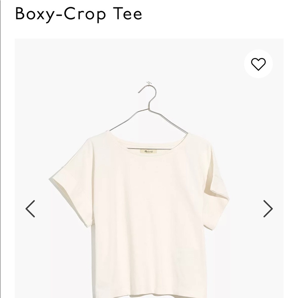 Madewell boxy-crop tee